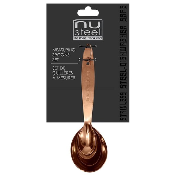 Nusteel Stainless Steel Measuring Spoon - Set of 4 Copper NU578076